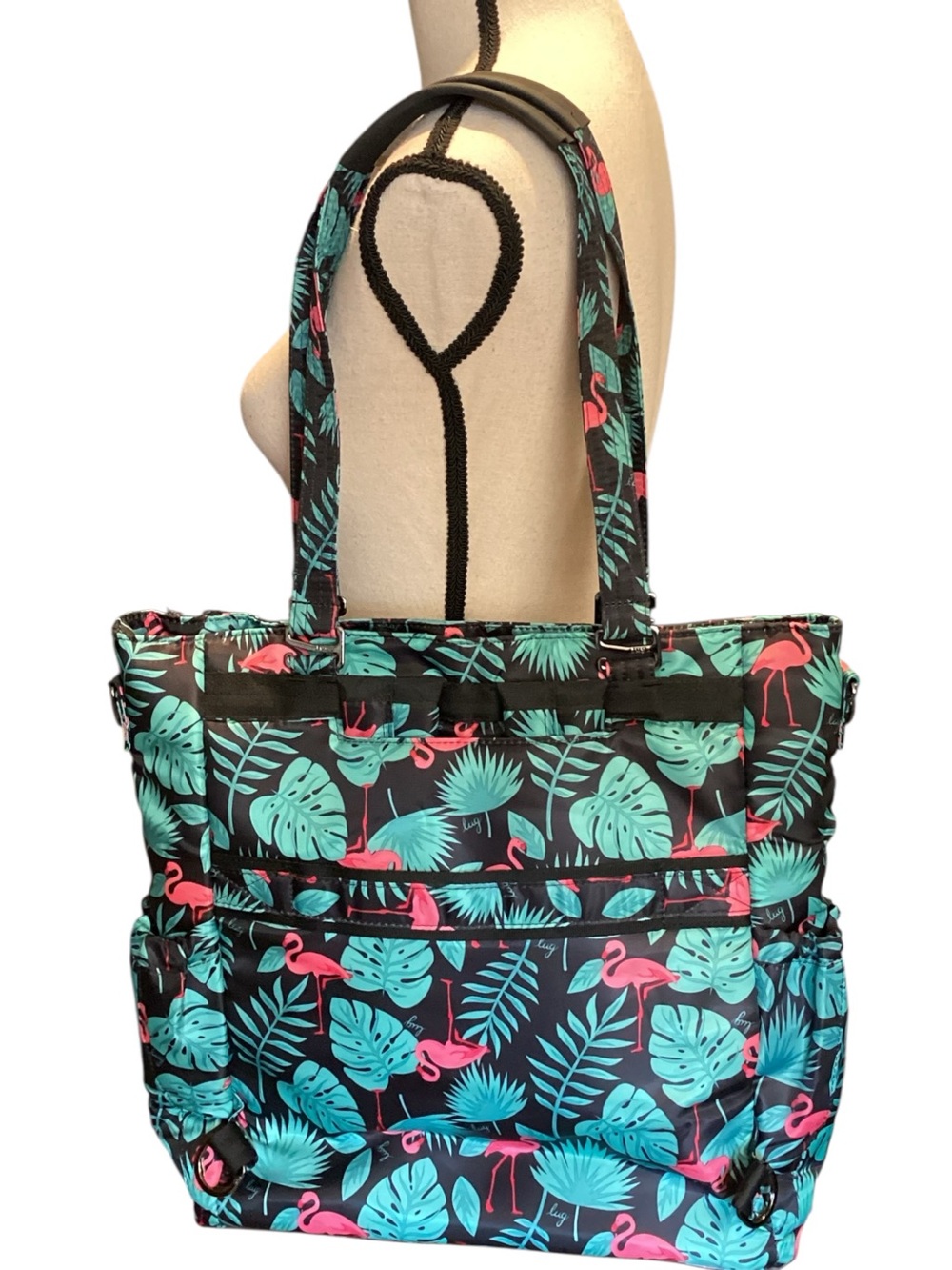 Lug Ace 2 Convertible Travel Tote in Flamingo Black - Picture 8 of 15